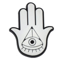 White Hamsa hand Evil Eye 458-12 Shoe Charm