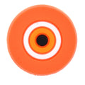 Round orange/orange Evil Eye 458-15 Shoe Charm