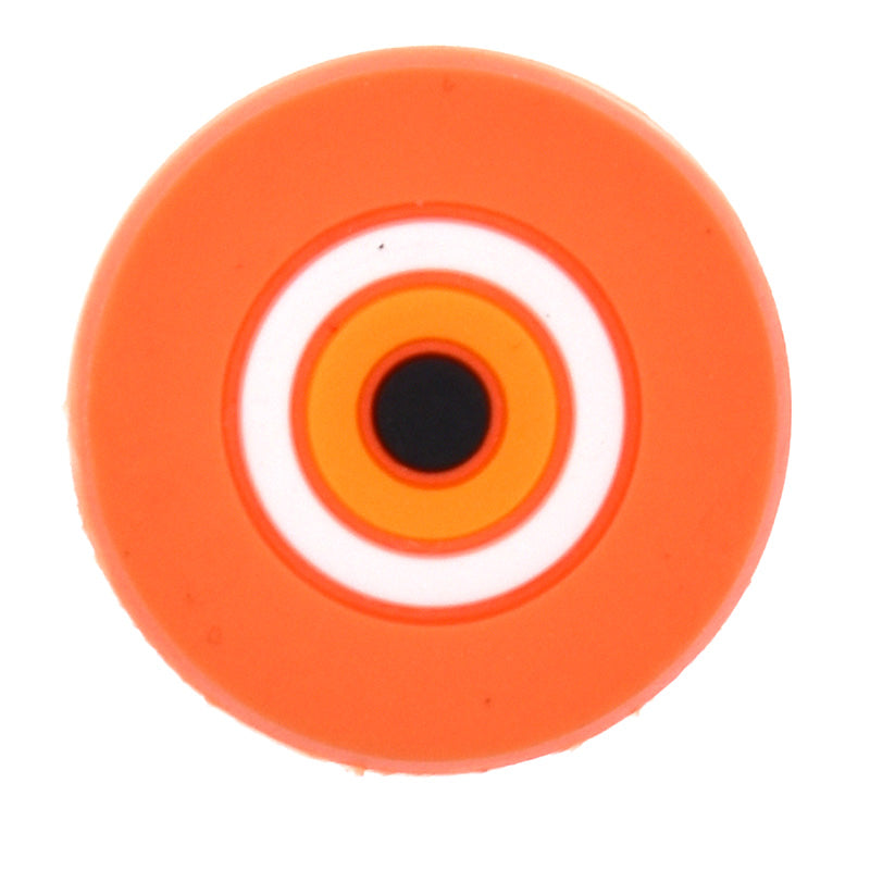Round orange/orange Evil Eye 458-15 Shoe Charm