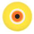 Round yellow/orange Evil Eye 458-17 Shoe Charm