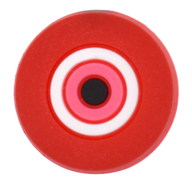 Round red/pink Evil Eye 458-18 Shoe Charm