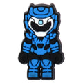 Blue Robot Warrior Collectible Shoe Decoration Charm 467-02 Shoe Charm