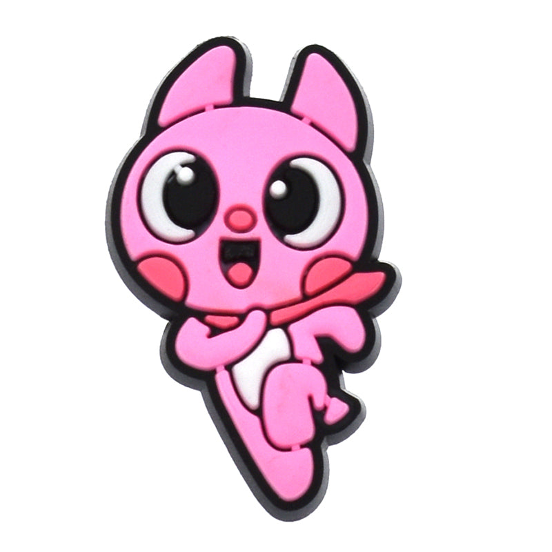 Pink Kawaii Cartoon Cat Collectible Fashion 467-07 Shoe Charm
