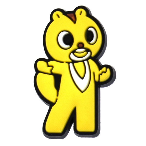 Cute Yellow Cartoon Squirrel Collectible Shoe Decoration Fun PVC Shoe Accessory 467-09 Shoe Charm