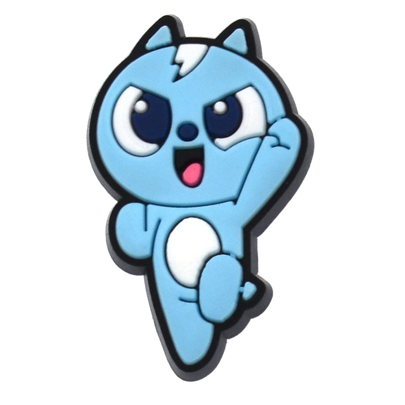 Blue Kawaii Cartoon Cat Collectible Fashion Shoe Charm Accessory 467-13 Shoe Charm
