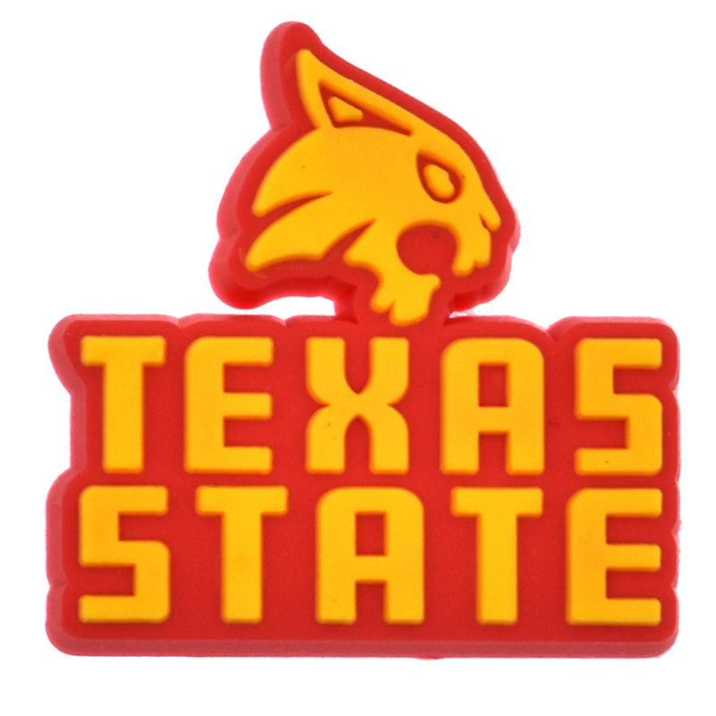 TEXAS STATE Bobcat badge 493-14 Shoe Charm