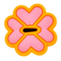 Pink heart petal flower Playful PVC Clog Decoration 495-06 Shoe Charm