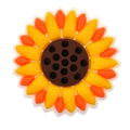 Yellow Daisey head Decorative Croc Shoe Charm 499-03 Shoe Charm