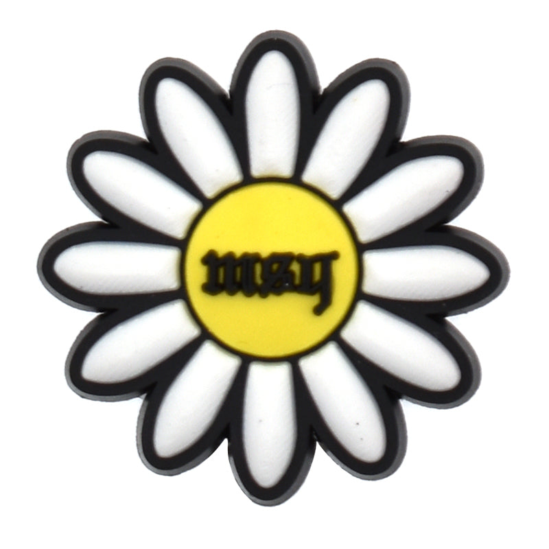 White petal May daisey Fashion Clog Accessory Charm 499-06 Shoe Charm