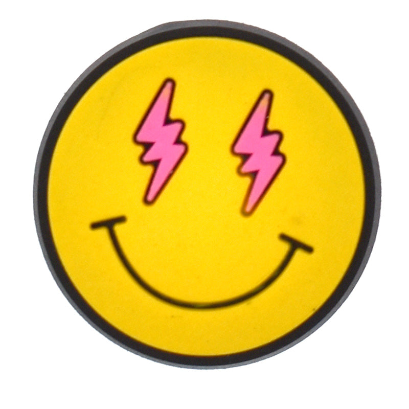 Thunder eyes Emoji smile Premium Croc Shoe Decoration 499-07 Shoe Charm