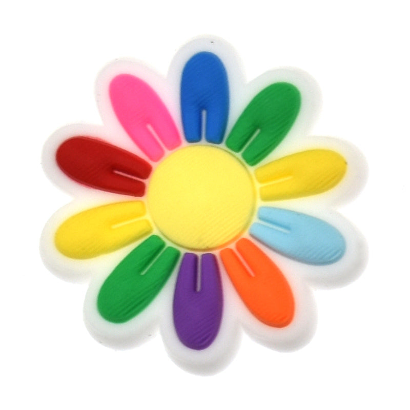 Rainbow daisey Decorative Footwear Charm 499-09 Shoe Charm