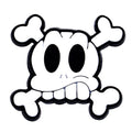 Shoe charms - Goofy teeth skull & croosbones 53-09