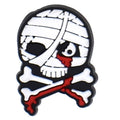 Bandaged skull & crossbones 53-133 Shoe Charm