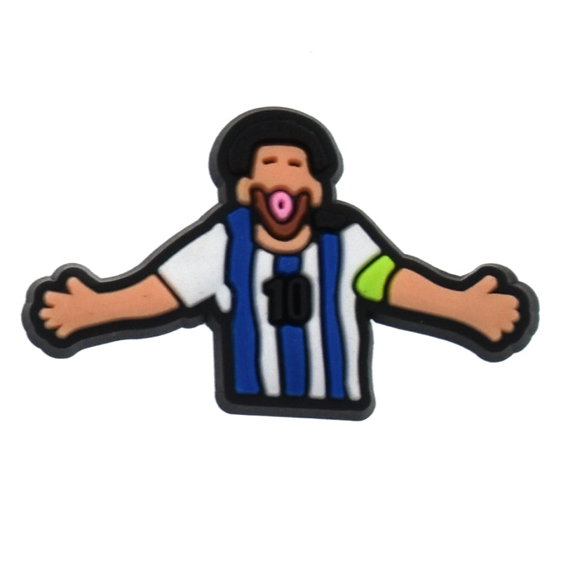 Iconic NUMBER 10 shirt Football 534-01 Shoe Charm
