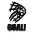 GOAL silhouette sign logoFootball 534-03 Shoe Charm