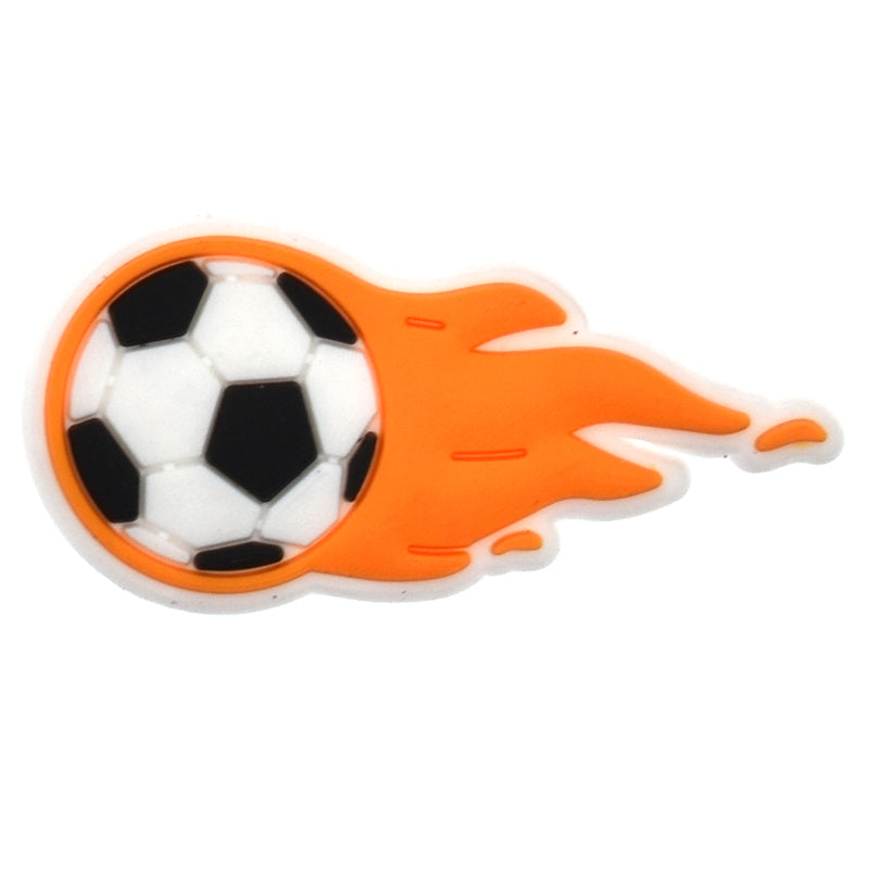 Flaming ball Football 534-11 Shoe Charm