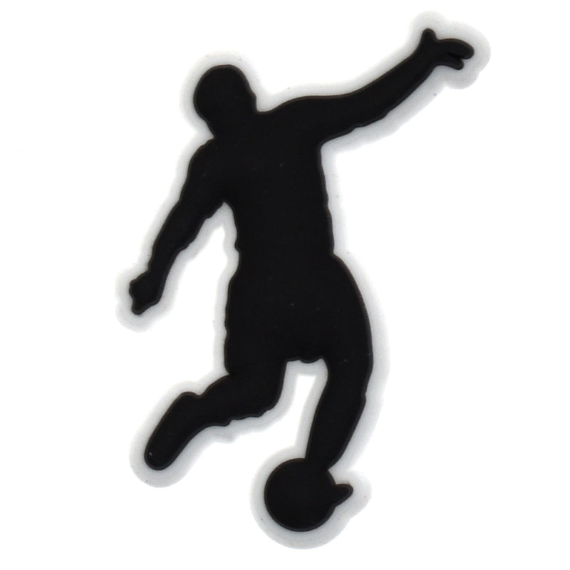 Kick the ball silhouette Football 534-12 Shoe Charm