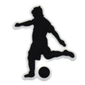 Kick at goal silhouette Football 534-15 Shoe Charm