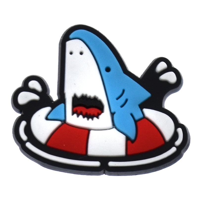 Jumping through a hoop Sharks 542-10 Shoe Charm