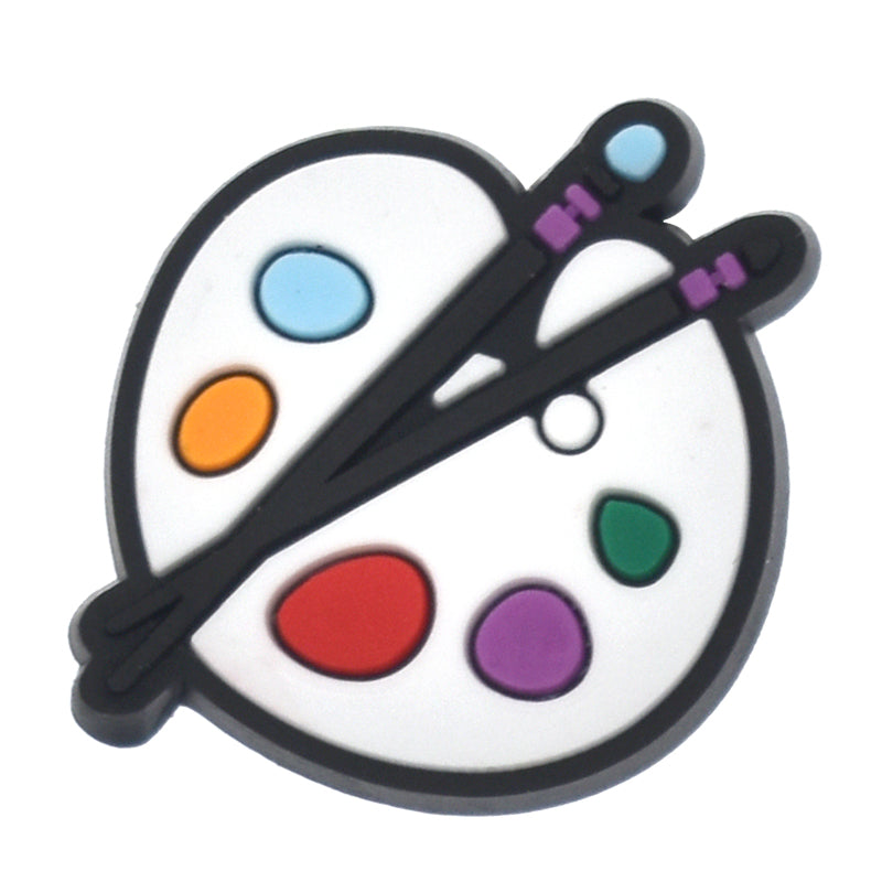 Artist's pallette Painting 552-01 Shoe Charm