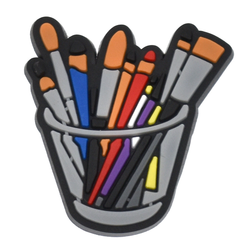 Tub of brushesPainting 552-05 Shoe Charm