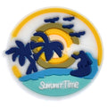 Summertime surfing badge Surfing 555-05 Shoe Charm