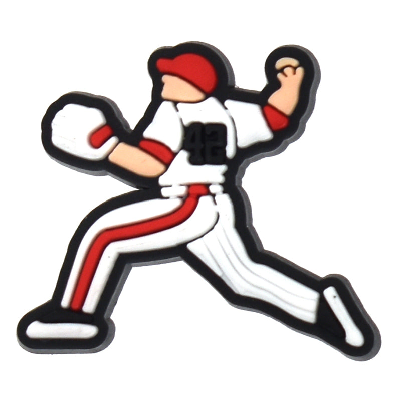 About to pitch Baseball 562-04 Shoe Charm