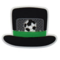 Top hat goal Football 583-02 Shoe Charm