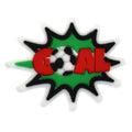 GOAL sign badge logo Football 583-08 Shoe Charm