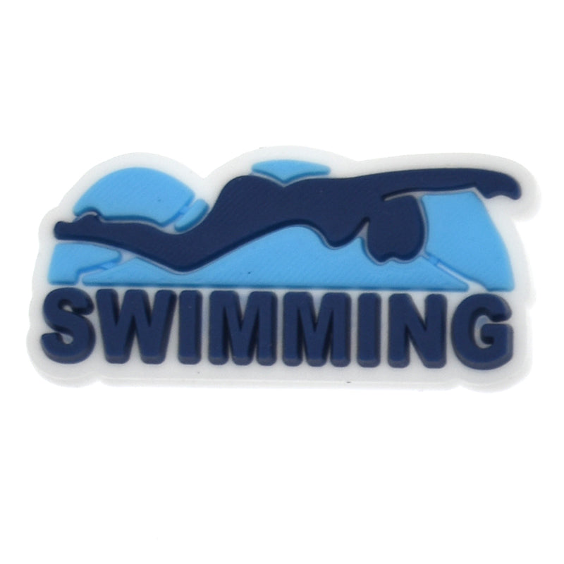 Under the water sign logo Swimming 585-07 Shoe Charm