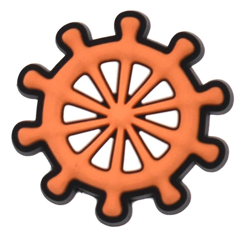Spoked ships wheel Sailors 596-03 Shoe Charm