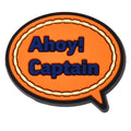 Ahoy Captain speech bubble Sailors 596-13 Shoe Charm