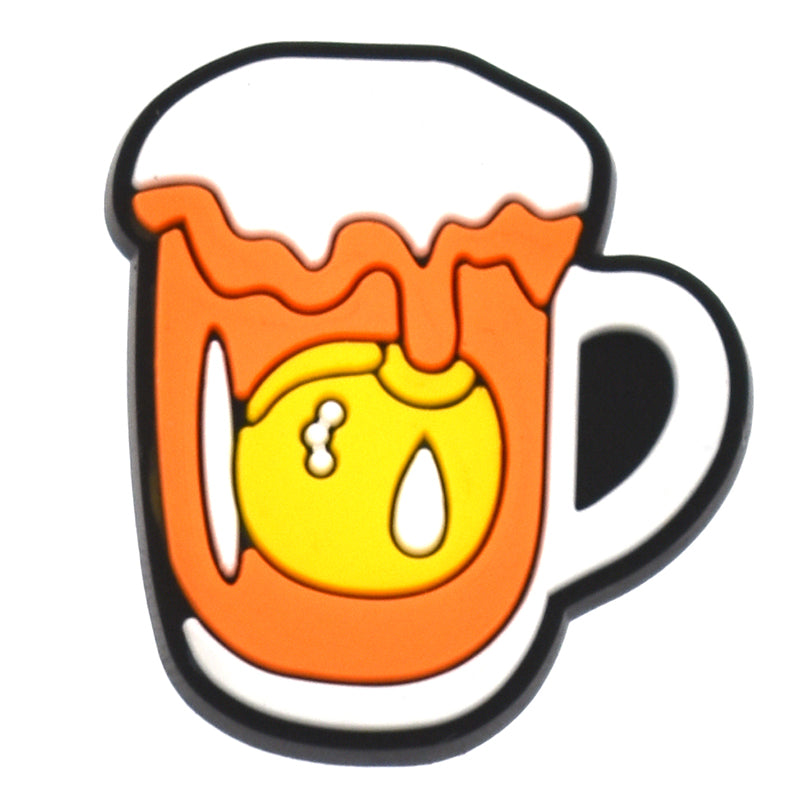 Plain jug of beer604-01 Shoe Charm