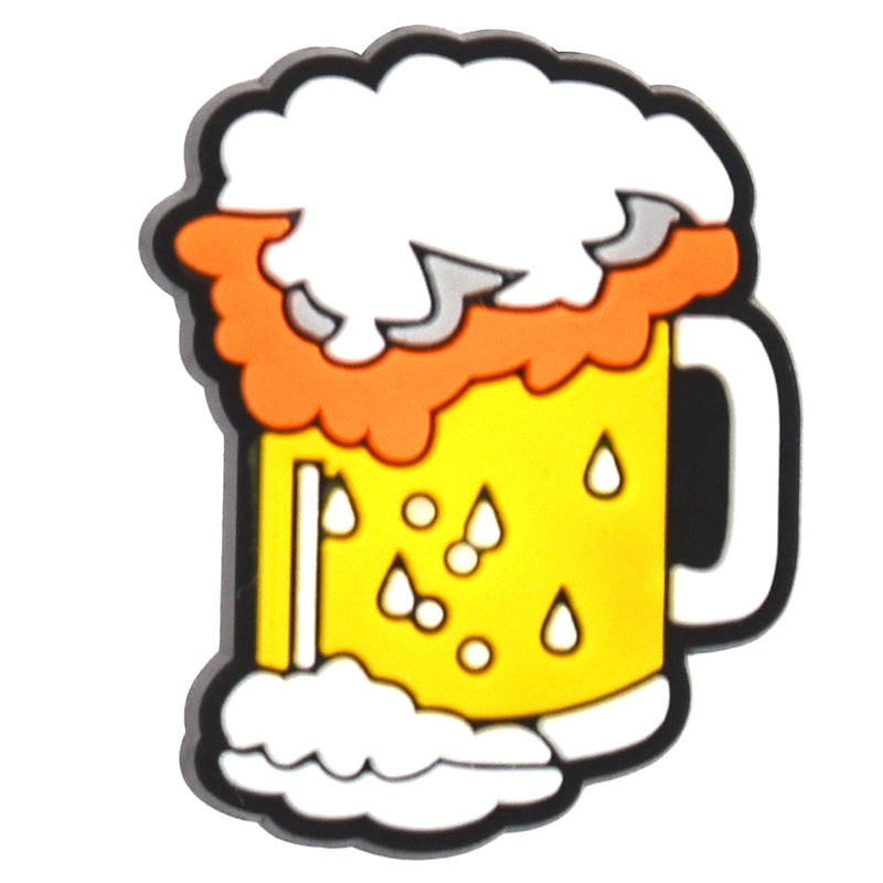 Overflowing jug of beer 604-06 Shoe Charm