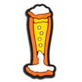 Pilsner glass full of lager beer 604-10 Shoe Charm