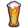 Shaped Pilsner glass full of lager beer 604-12 Shoe Charm