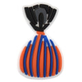 Orange & blue stripy wrapped sweet 607-11 - Shoe Charm
