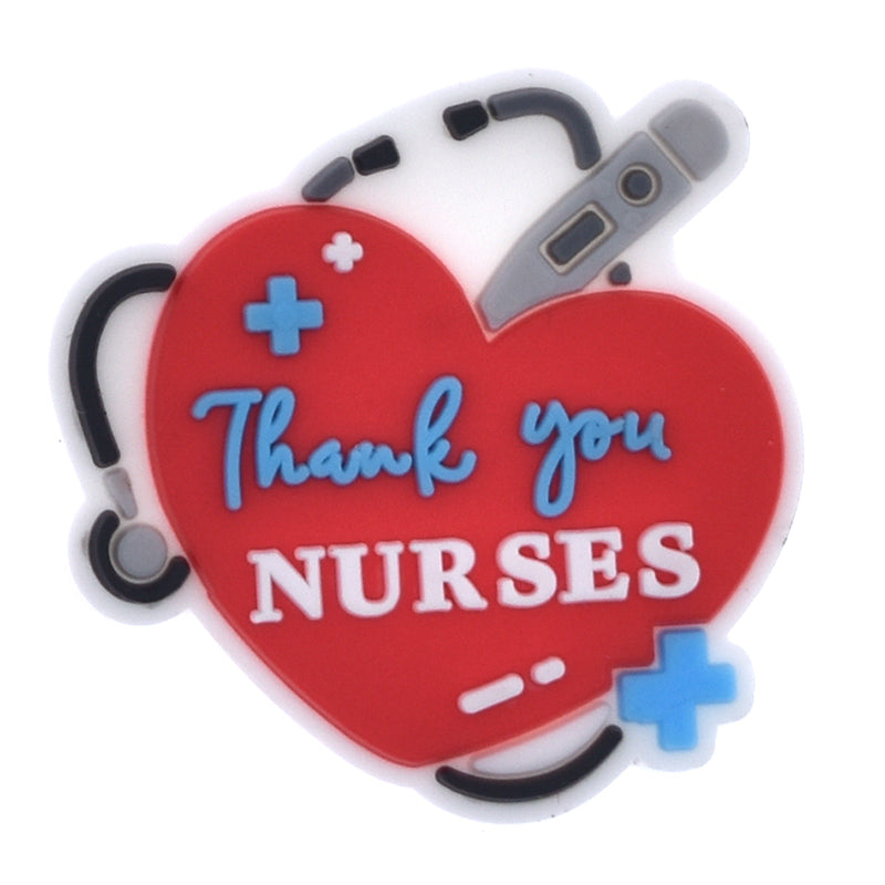 Thank you NURSES red heart 667-05 Shoe Charm