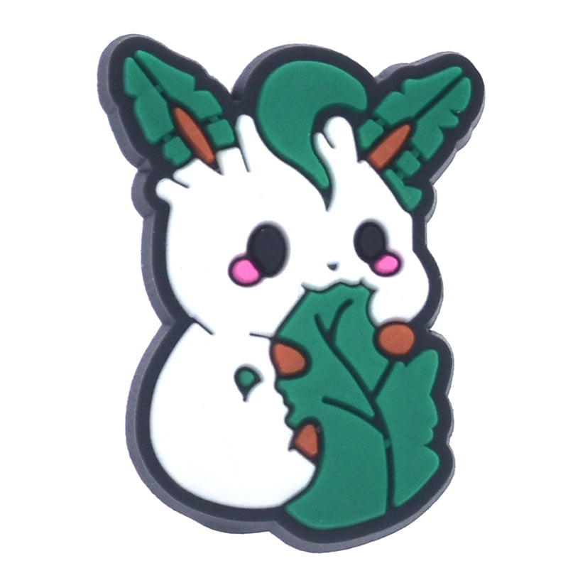 Green & white Pokemon 689-07 Shoe Charm