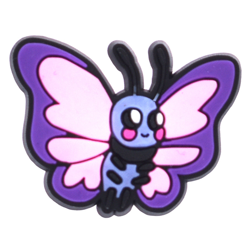 Pink moth 730-02 Shoe Charm
