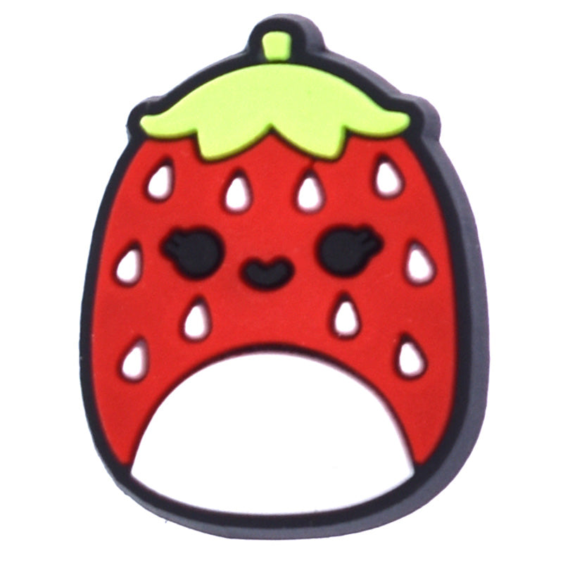 Strawberry face fruit Squishmallow 743-13 Shoe Charm