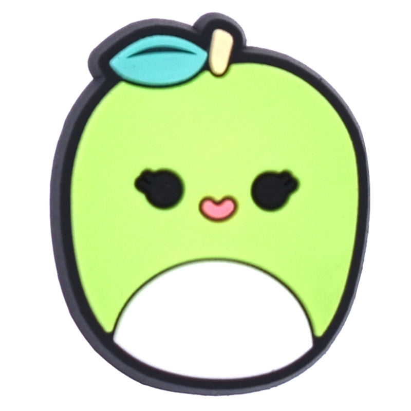 Green apple fruit Squishmallow 743-14 Shoe Charm