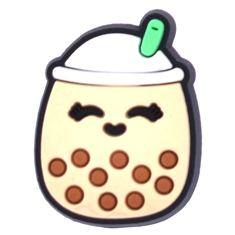 Bubble tea face Squishmallow 743-15 Shoe Charm