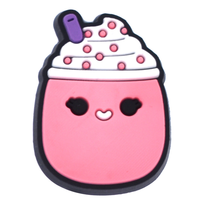 Milk shake face Squishmallow 743-17 Shoe Charm