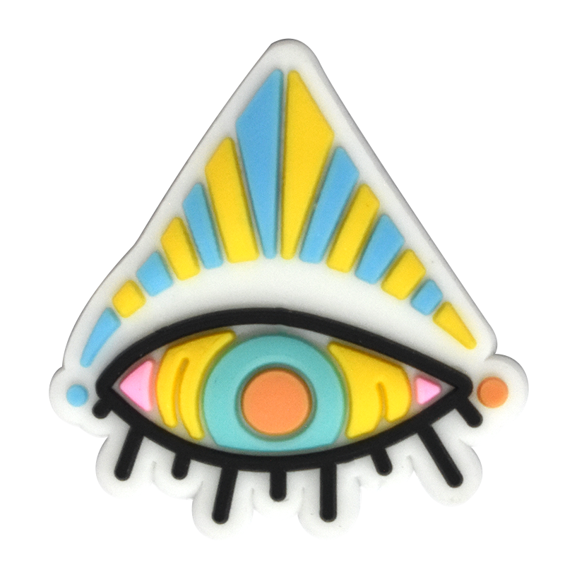 Pyramid yellow/blueEvil Eye 796-04 Shoe Charm
