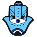 Inca Hamas hand blue Evil Eye 796-06 Shoe Charm