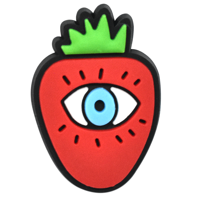 Strawberry red/blue Evil Eye 796-07 Shoe Charm