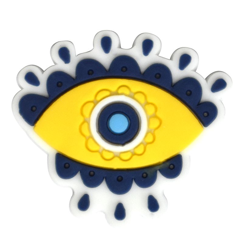 Oval blue/yellow with drops Evil Eye 796-17 Shoe Charm