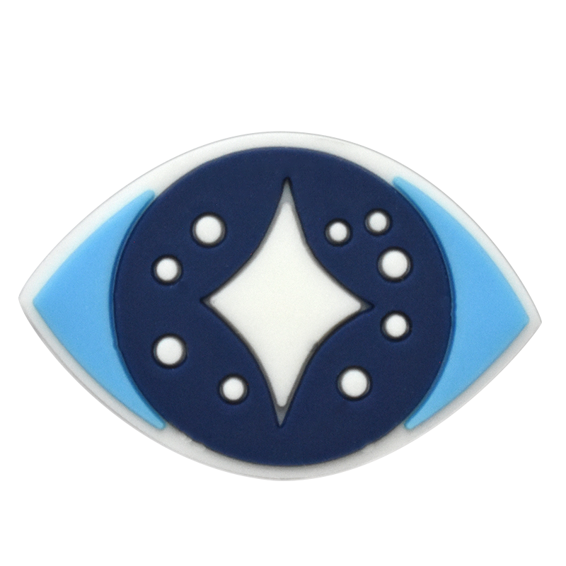 Oval blue/blue spots Evil Eye 796-21 Shoe Charm