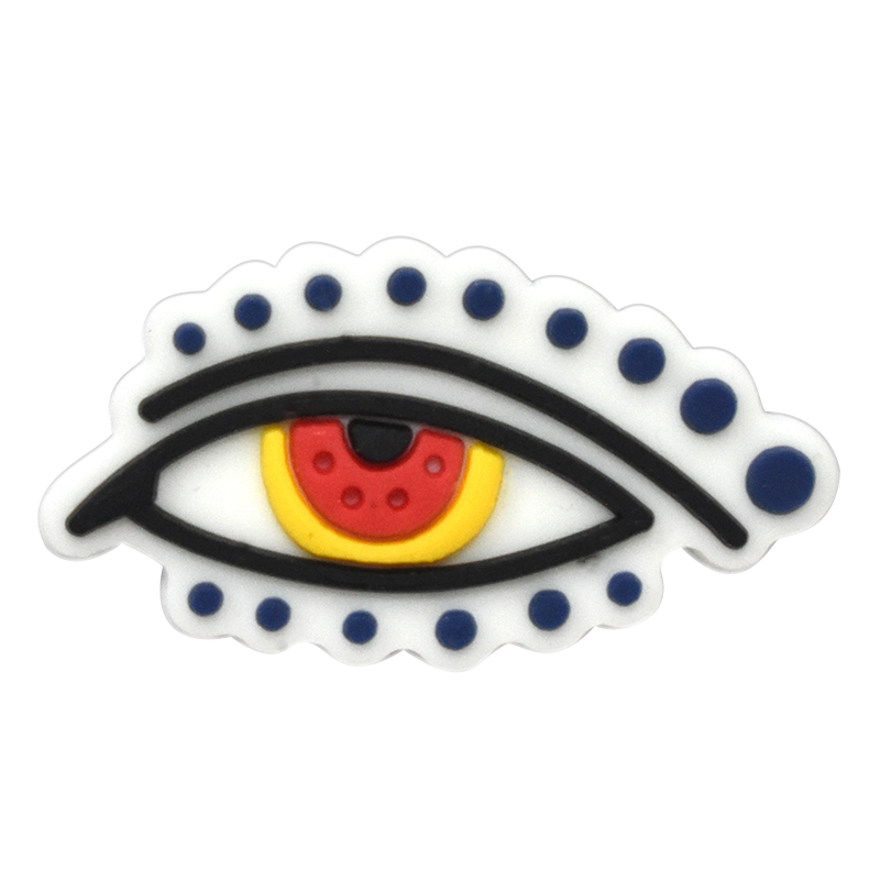 Oval red/yellow with spots Evil Eye 796-22 Shoe Charm